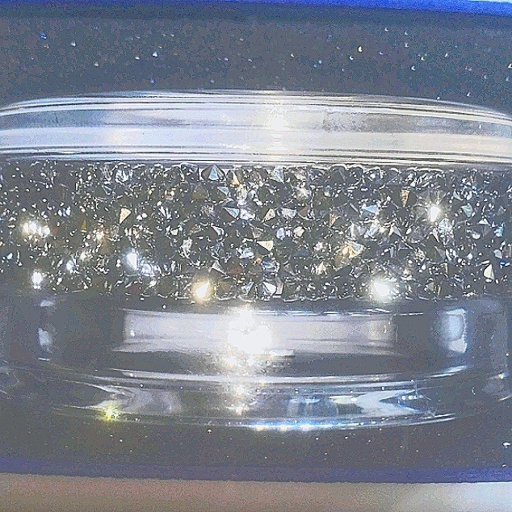Swarovski Crystal And Glass Tea Light / Candle Holder / Votive Holder in Box - Picture 7 of 11